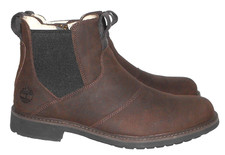 TIMBERLAND LEDER STIEFEL BOOTS HERREN Gr.41 CHELSEA STYLE SCHUHE MEN  BRAUN UK 7