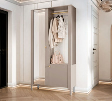 Garderobe-Set Malumi Schuhschrank Flur Diele Spiegel Haken Modern Design