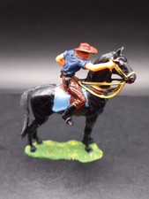 ELASTOLIN 4cm COWBOY auf PFERD