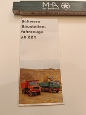 Original Prospekt Magirus Deutz Lastwagen Lkw Schwere Baustellen Fahrzeug N21