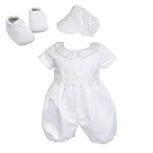 Jungen weiß satin taufe - jungen,