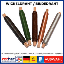 Bindedraht Wickeldraht Blumendraht Basteldraht versch. Farben & Stärken Auswahl