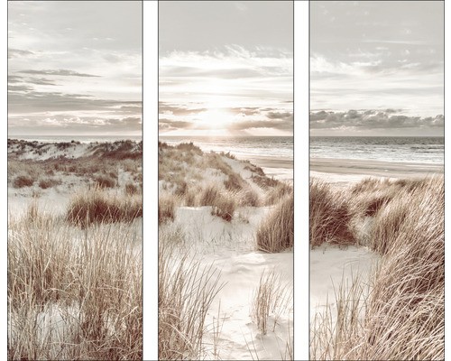 Glasbild beach sunrise - beach, i