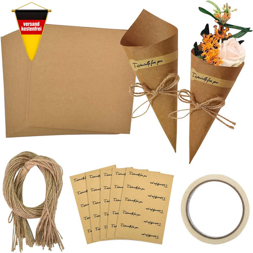 Hochzeitspapierkegel für