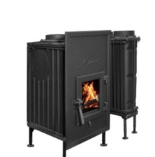 " Brunner Heizeinsatz WF 25 Kachelofen Einsatz Front : 480 x 830 mm