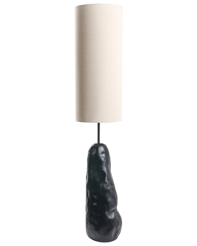 Stehlampe mit keramikfuß und - mit,