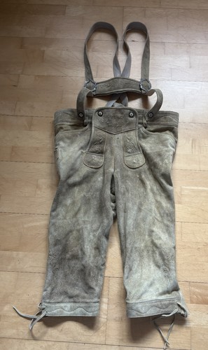Knielange lederhose von spieth - knielange,