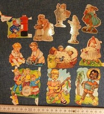 Konvolut Glanzbilder, Oblaten, Stammbuchbilder Set, Vintage