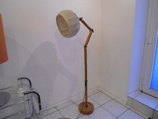 Stehlampe Lampe Leuchte Mid Century Holz 60er Jahre  (B)