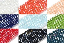 4mm Glasschliffperlen Opaque