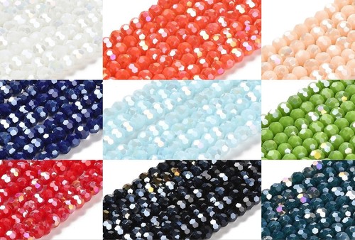 4mm glasschliffperlen opaque - 4mm,