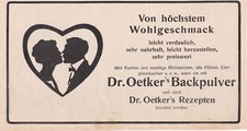 Dr. Oetker Werbung / Reklame 1910  Dr. A. Oetker -Fabrik - Bielefeld