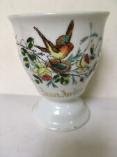 Kakaobecher antik Porzellan Blume Vogel Andenken Sammeltasse Tier Geschirr