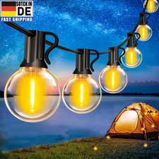 15M Outdoor 50LED Lichterkette Außen Strom Glühbirnen Außen mit Birnen