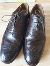 Handgefertigte, Maßgeschneiderte Gravati Herren Leder Schuhe Gr.9 (43) Braun 