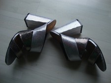 Sergio Todzi Clogs Sandalen Gr. 40 silber Neu, mit Karton ni