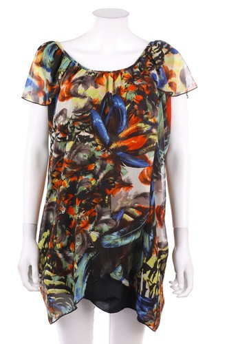 Denny rose kurzarm bluse print - denny, kurzarm-bluse