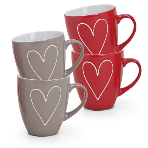 Tassen becher herzen herzdekor - becher,