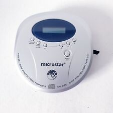 Microstar Tragbarer MP3-CD-Player mit Anti-Schock System silber