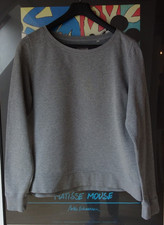 Marc O'Polo Sweater Damen  Sweatshirt Gr. XL  grau mit Markenlogo