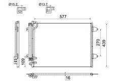 MAHLE AC 666 000S Kondensator