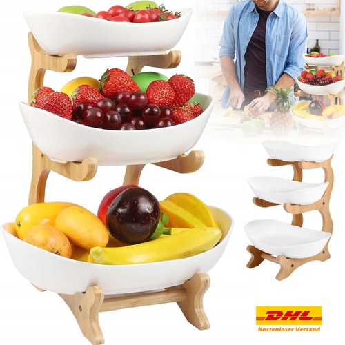 Stöckig obstkorb etagere - obstkorb,