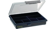 raaco Sortimentskasten B175xT143xH32mm 7 Fächer transparent dunkelblau