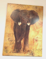 Elefanten-Bild, Wand-Deko, groß, extremer Hingucker, alt, neuwertig, Note 1  !