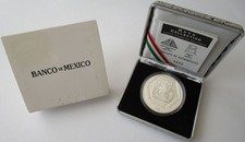 Mexiko 5 Pesos 1994 Präkolumbische Ära Lapida Tumba de Palenque 1 Oz Silber PP