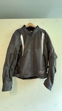 Herren Motorrad Jacke 4XL (130cm) - IXS Trigonis-Air - dunkelgrau-grau-weiß