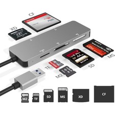 USB 3.0 Kartenleser All-in-One TF SD M2 XD CF schneller Datenwechsel