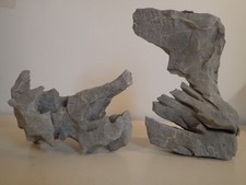 Set Nr.1 2 Natursteine Deko