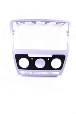 Radioblende orig. Skoda Octavia 1Z Radio Rahmen Blende silber #ohne Teilenummer