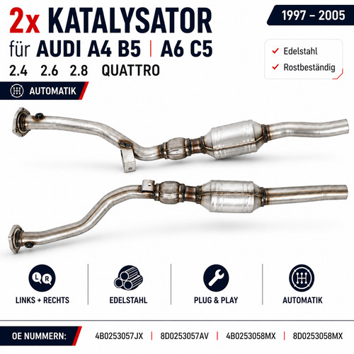 Katalysator für audi - für, b5