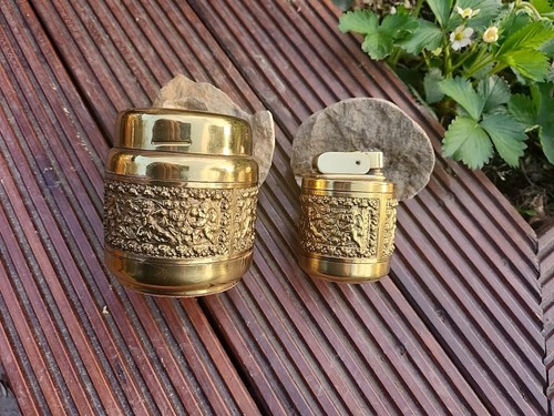 Altes raucherset messing - ,