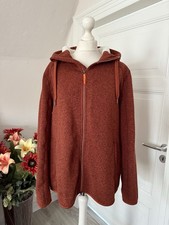 Snow Tech by Tchibo kuschelige Teddy Plüsch Strickfleece Jacke Gr. L Rost-Braun