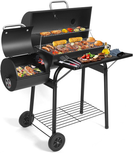 Holzkohlegrill offset smoker - holzkohlegrill,