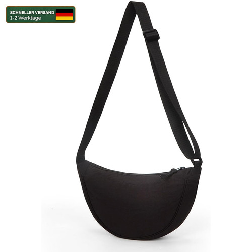 Halbmond umhängetasche nylon - halbmond,