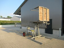 Bauaufzug Senkrechtaufzug  Aufzug max.400kg 10m hoch Lastenaufzug 2. Hallenebene