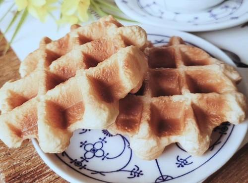 Waffel fake 8x8 cm - 2,