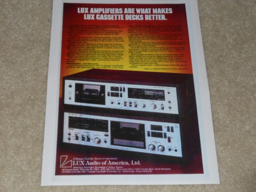Luxman kassette deck 1977 - ad,,