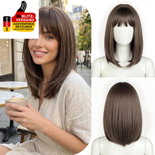 Bob perücke damen mit - bob,
