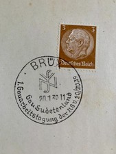 SUDETENLAND  =  1939  =  SONDERSTEMPEL  "BRÜX"  AUF  POSTKARTE