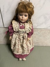 Porzellan Sammlerpuppe Mädchen Bekleidet Puppe Porzellanpuppe