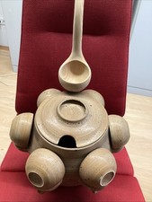Original frz. Bowle Set Keramik 8 teilig. Bowletopf mit 6 Bechern, Schöpfkelle