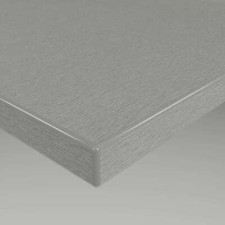 TISCHPLATTE ALU GESCHLIFFEN DEKOR SPANPLATTE BESCHICHTET 19 MM TISCH HOLZ
