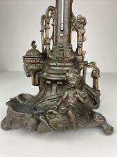 Jugendstil Schreibtisch Garnitur Tintenfass Putte Figur Skulptur Thermometer 