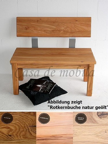 Massivholz sitzbank 120cm - massivholz,