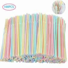 1X100 Flexible Trinkhalme