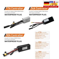 E-bike 24V/36V/48V 17A 26A 30A Sine Wave Controller for 250W-1000W Motor WP Plug
